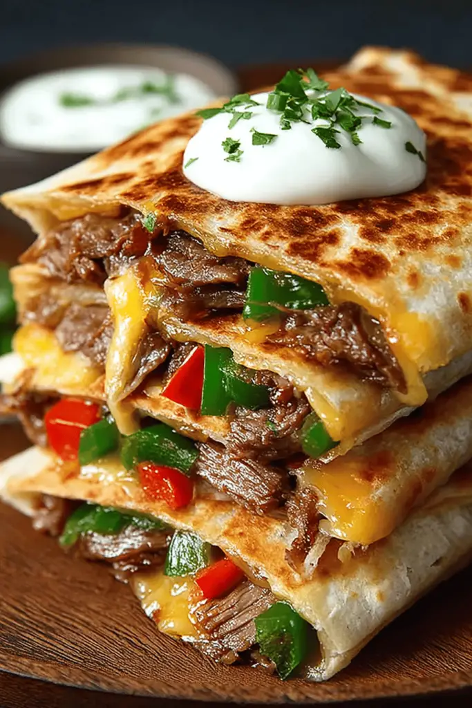 Easy Philly Steak Quesadillas
