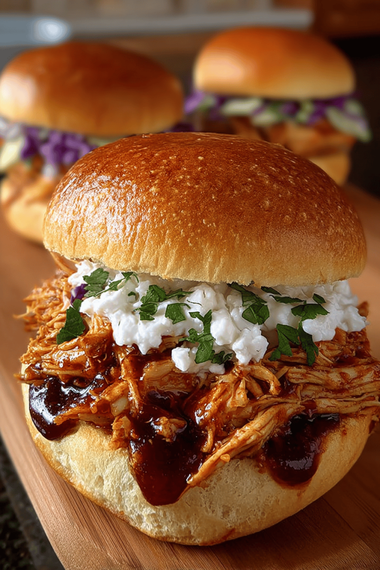 Easy Pulled Chicken Sandwiches