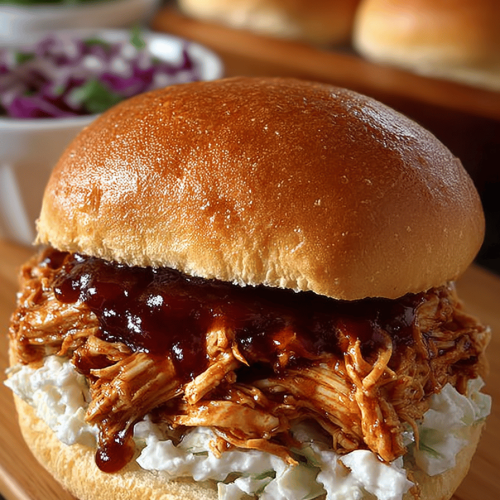 Easy Pulled Chicken Sandwiches