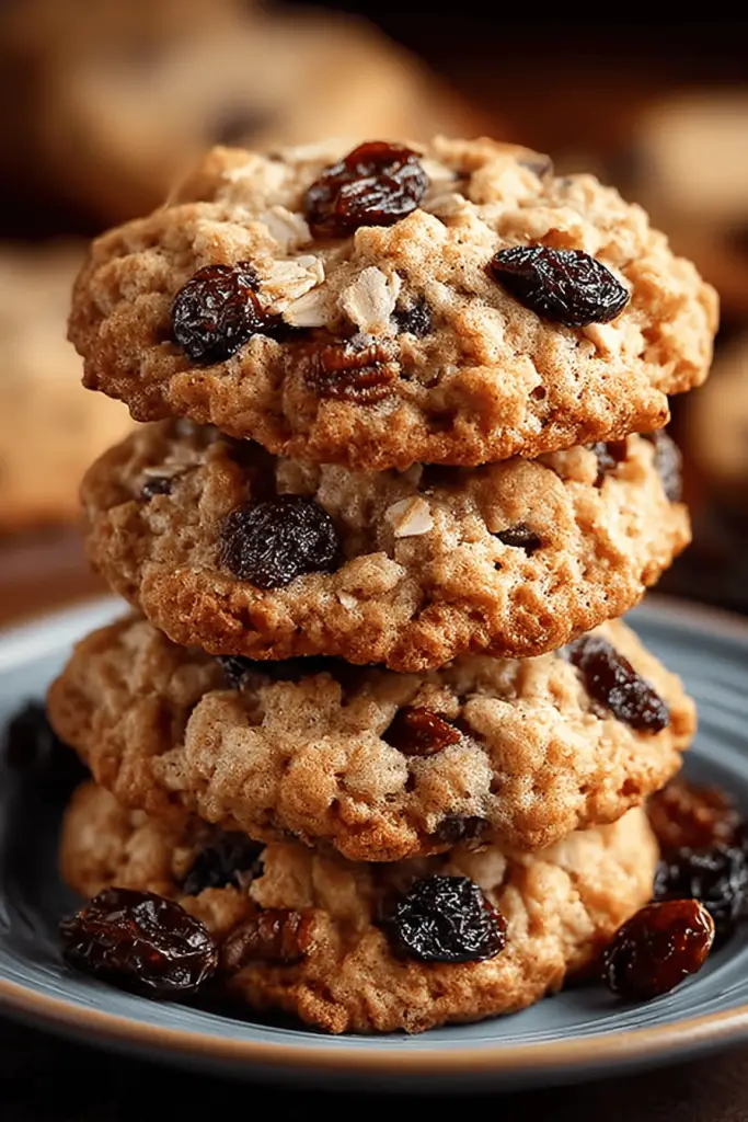 Easy Raisin Pecan Oatmeal Cookies