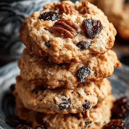 Easy Raisin Pecan Oatmeal Cookies