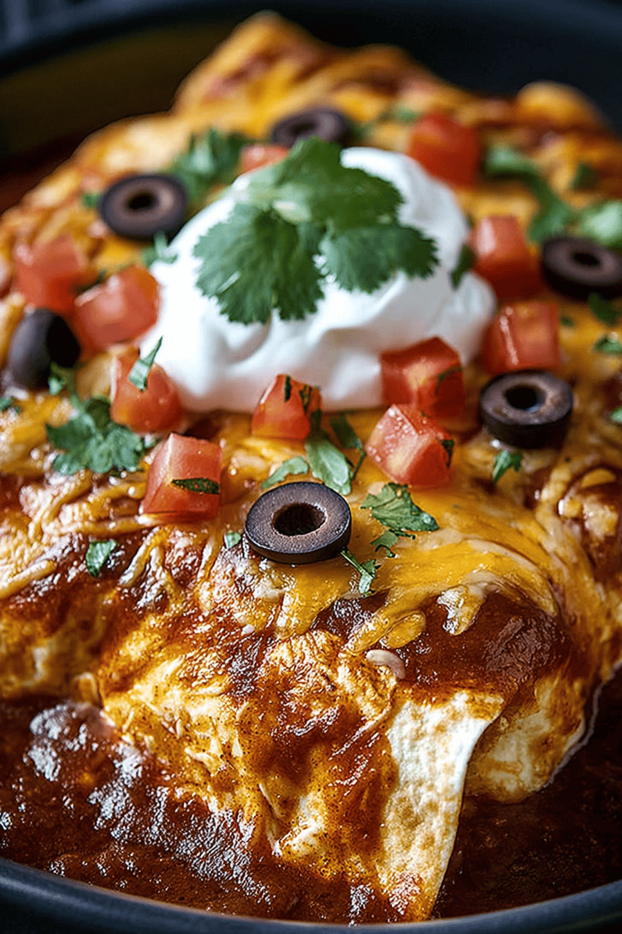 Easy Slow Cooker Enchiladas