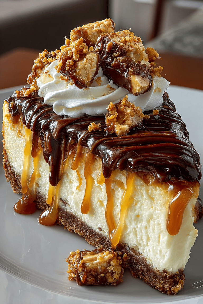 Easy Snickers Cheesecake Recipe
