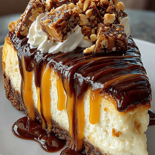 Easy Snickers Cheesecake Recipe
