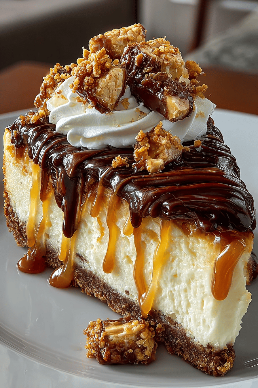 Easy Snickers Cheesecake Recipe