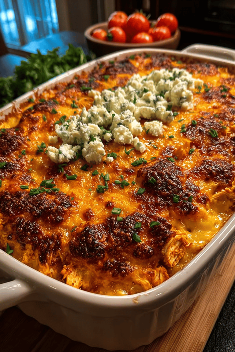 Easy Spicy Buffalo Chicken Bake