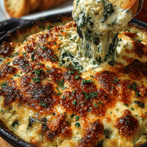 Easy Spinach Artichoke Chicken Dip