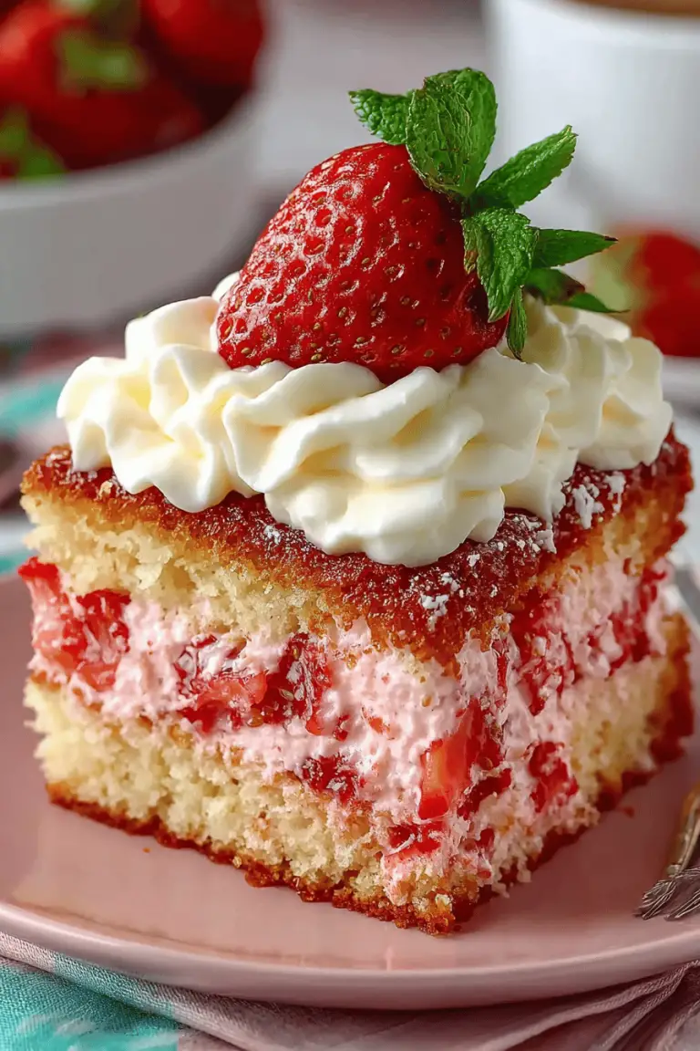 Easy Strawberry Cream Cake