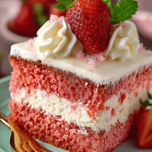 Easy Strawberry Cream Cake