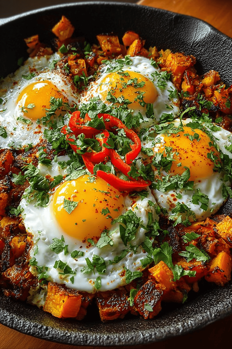Easy Sweet Potato Egg Hash Recipe