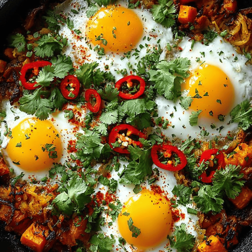 Easy Sweet Potato Egg Hash Recipe