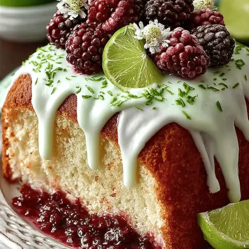 Easy Tequila Blackberry Cake