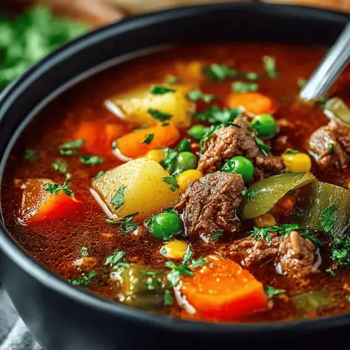 Easy Veggie Beef Soup
