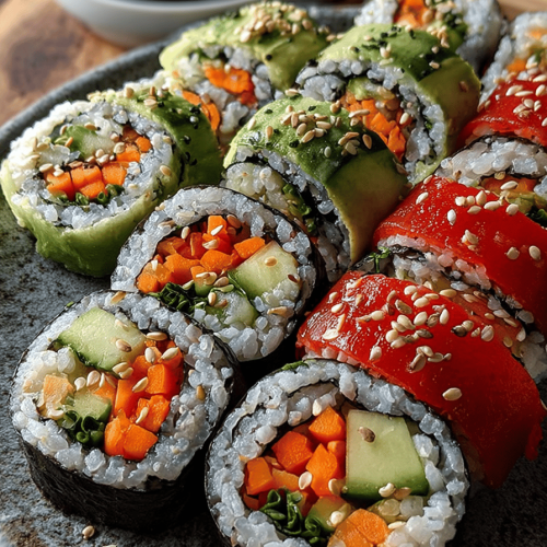 Easy Veggie Sushi Rolls