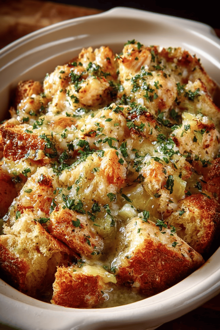 Easy and Tasty Crockpot Chicken Stuffing
