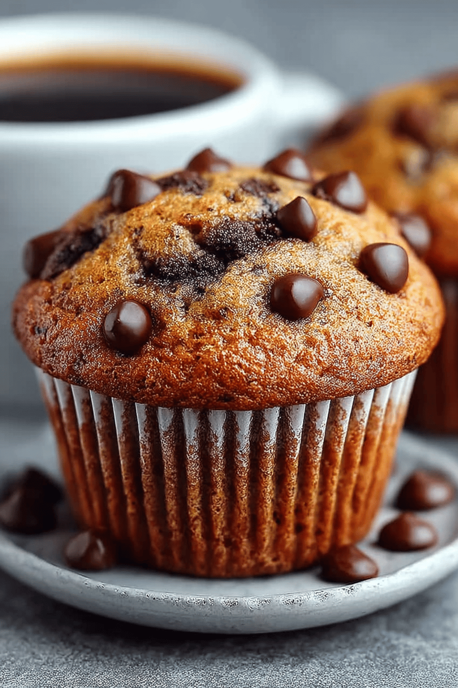 Espresso Chocolate Chip Muffins