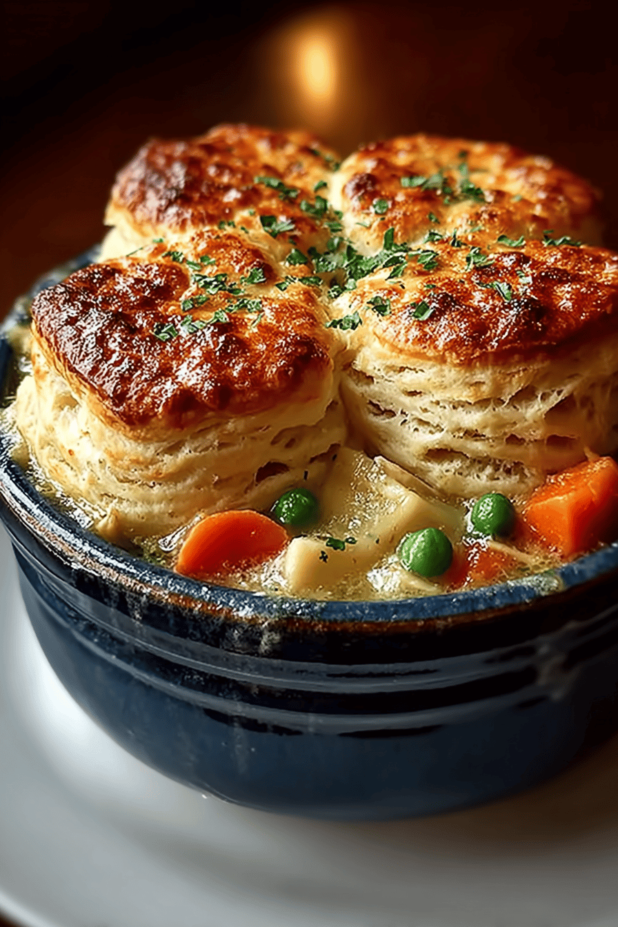 Family-Favorite Chicken Pot Pie with Biscuits