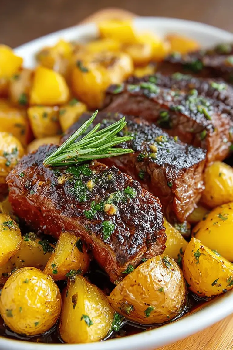 Garlic Herb Steak & Potatoes