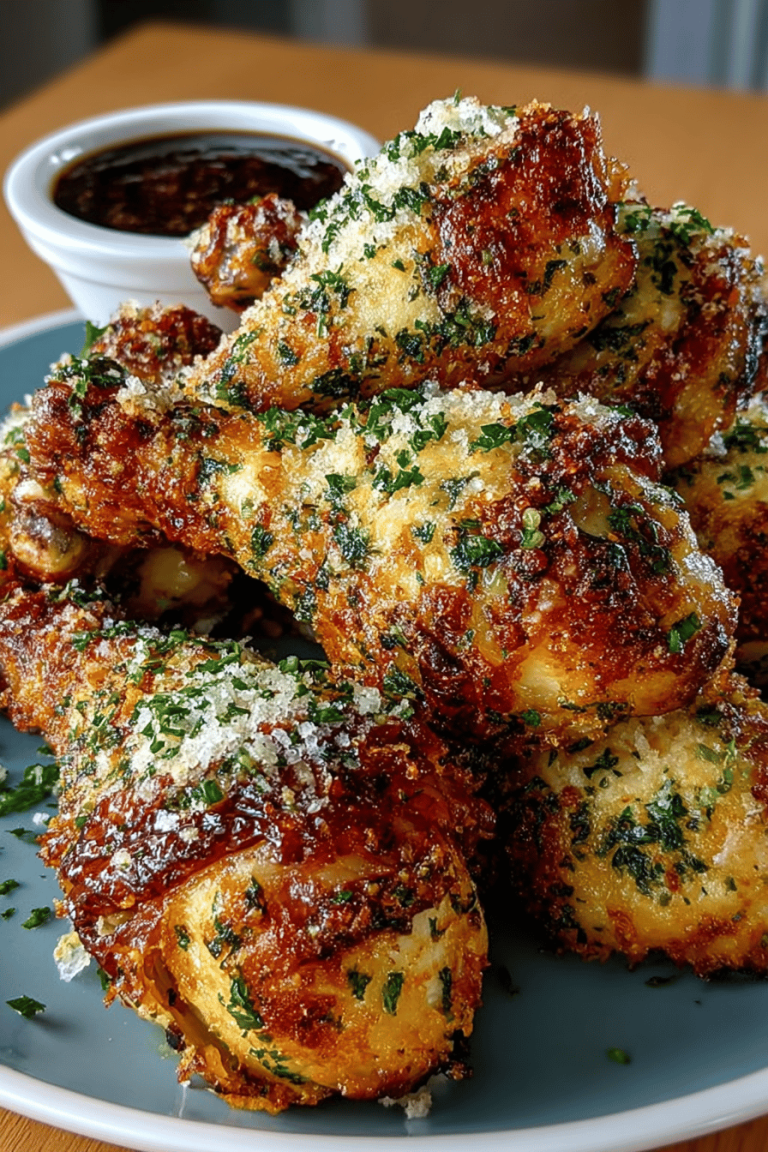 Garlic Parm Air-Fryer Drumsticks Delight