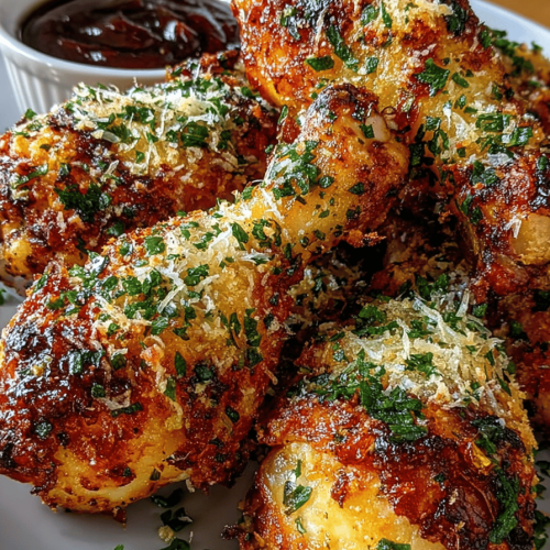 Garlic Parm Air-Fryer Drumsticks Delight