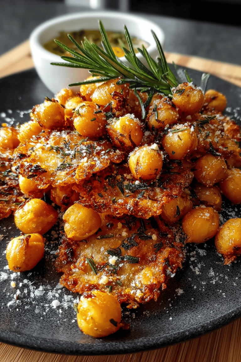 Garlic Rosemary Chickpea Crisps