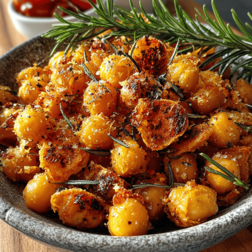 Garlic Rosemary Chickpea Crisps