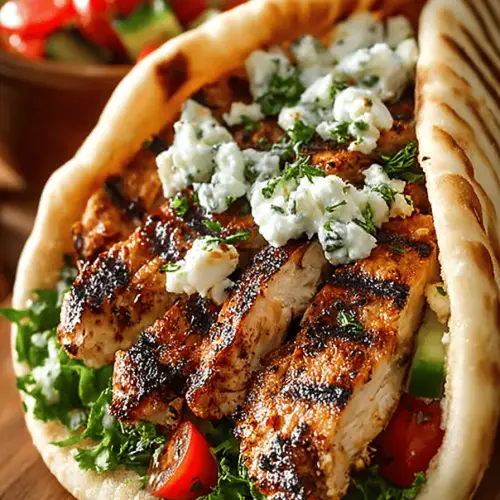 Grilled Chicken Pita