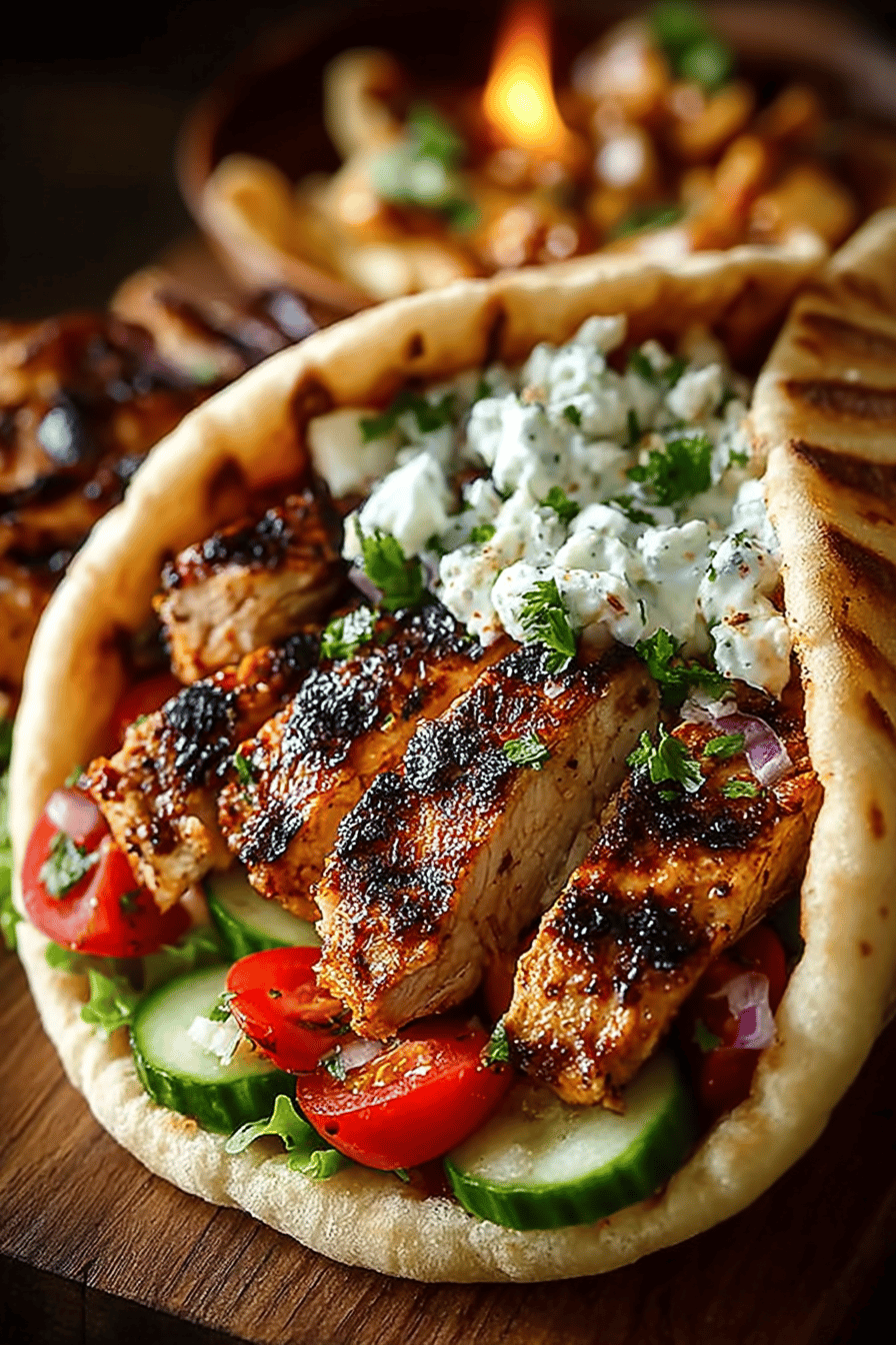 Grilled Chicken Pita