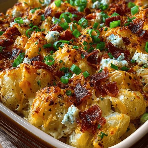 Loaded Chicken Potato Casserole Delight