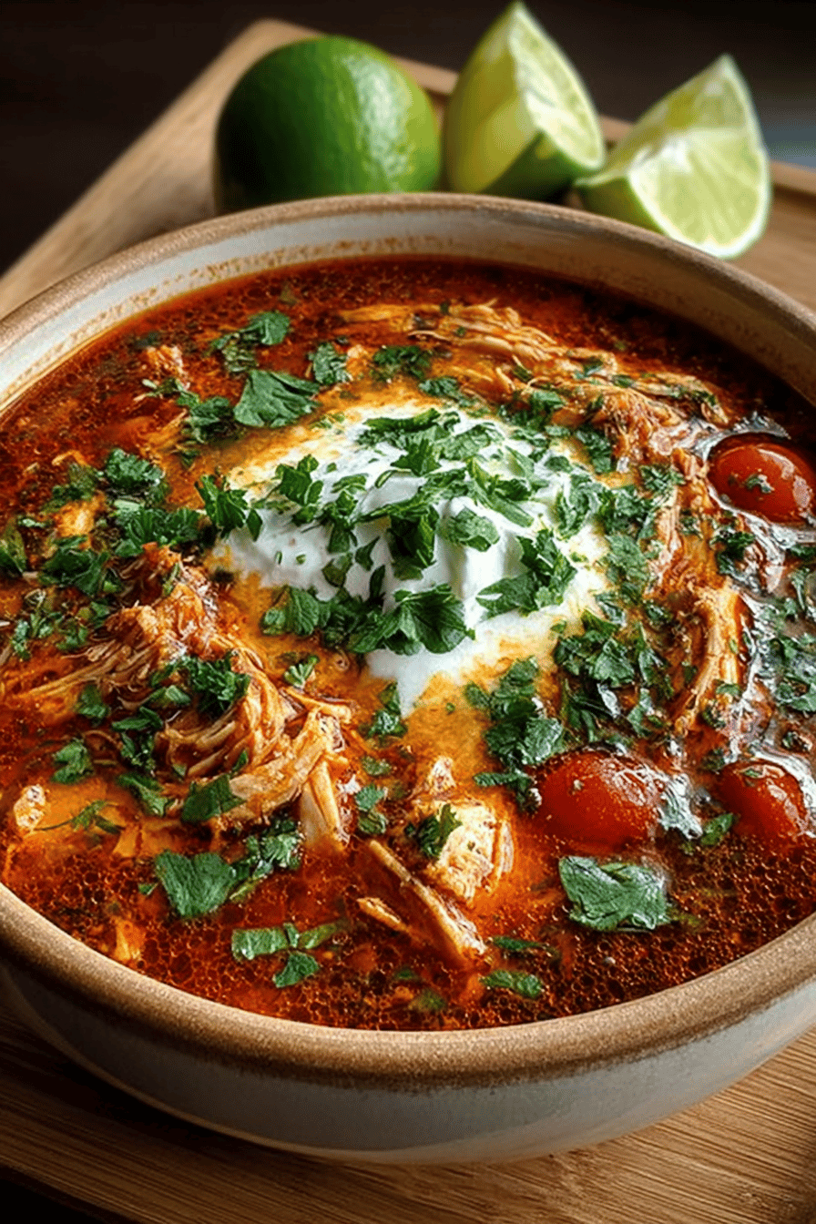 Low-Carb Chicken Enchilada Soup Recipe