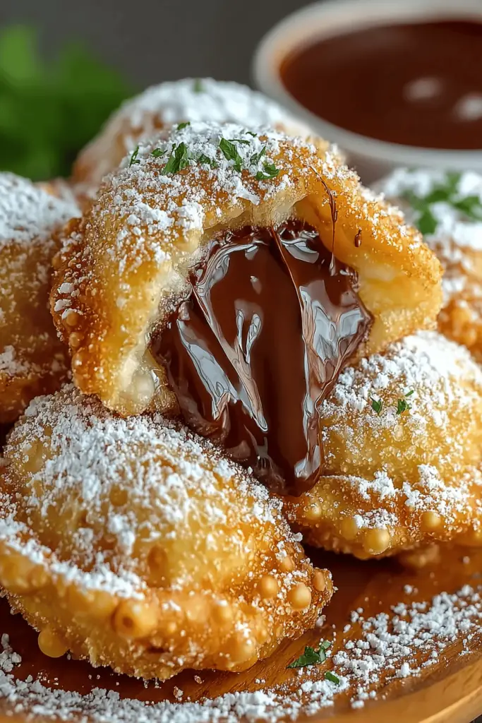 Nutella Fried Dumplings