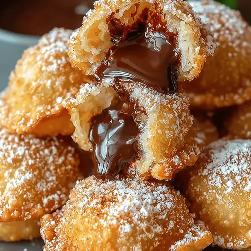 Nutella Fried Dumplings