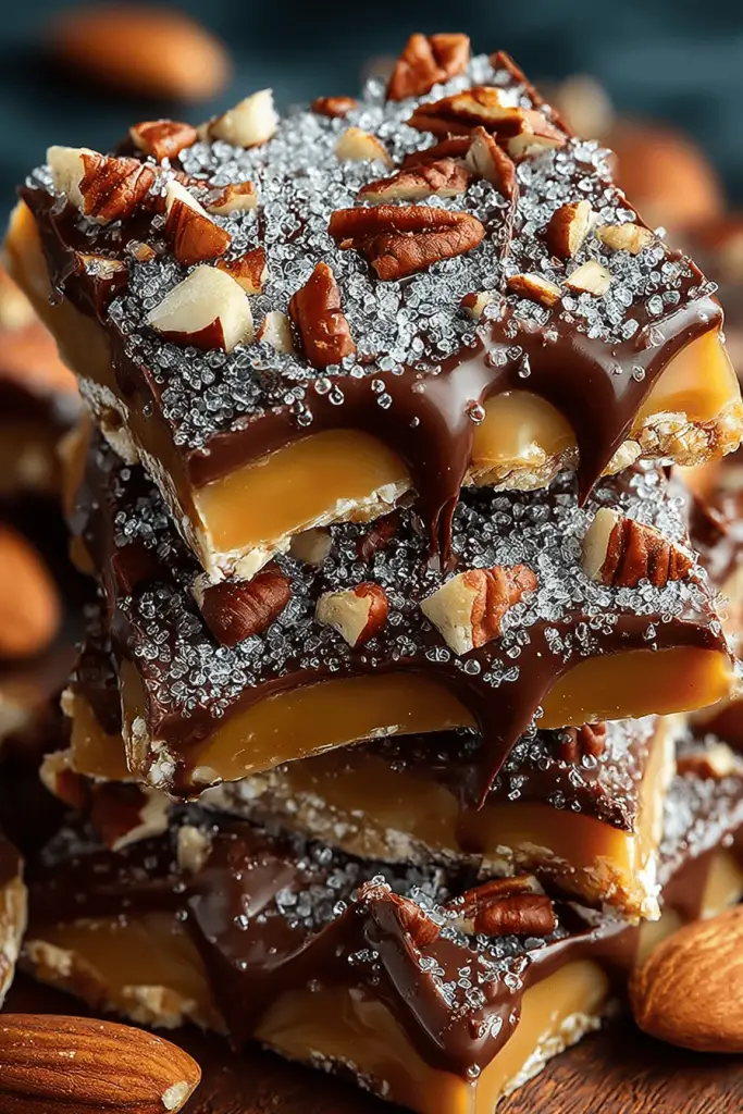 Pecan Almond Chocolate Toffee