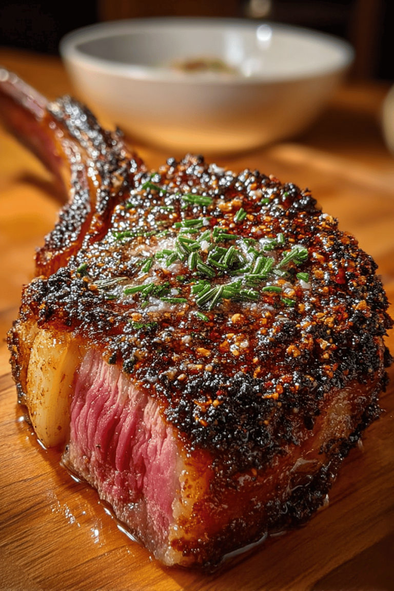 Perfect BBQ Smoked Tomahawk Steak Recipe