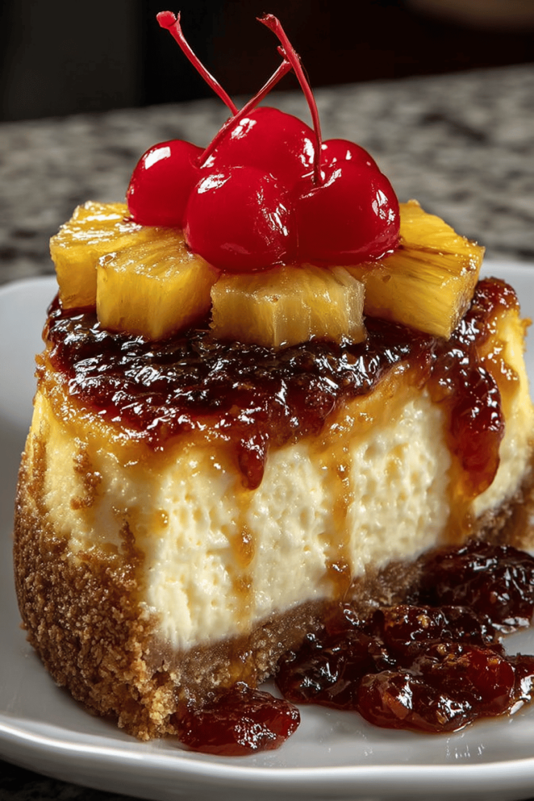 Pineapple Upside-Down Cheesecake Delights