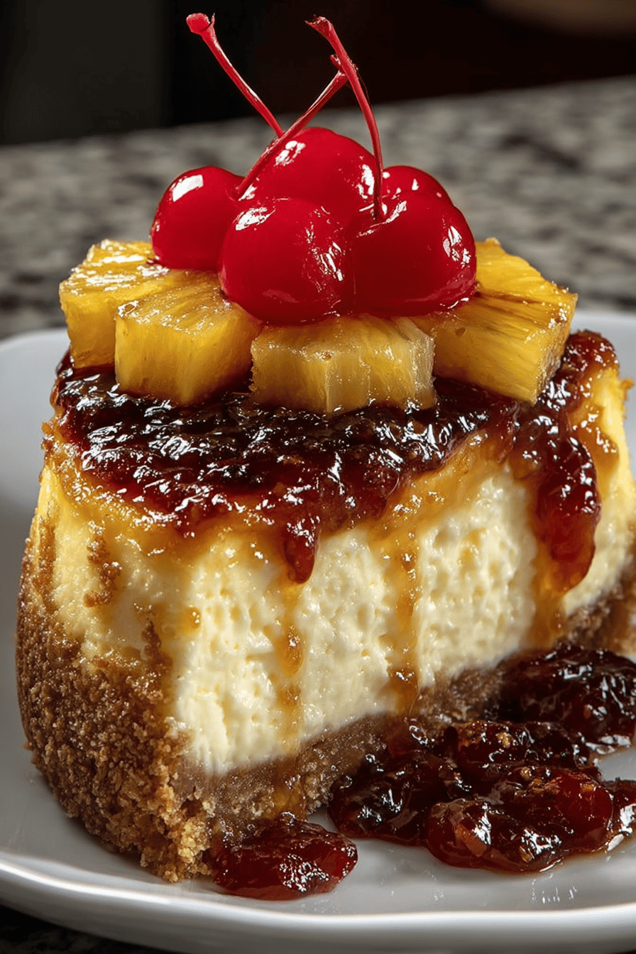 Pineapple Upside-Down Cheesecake Delights