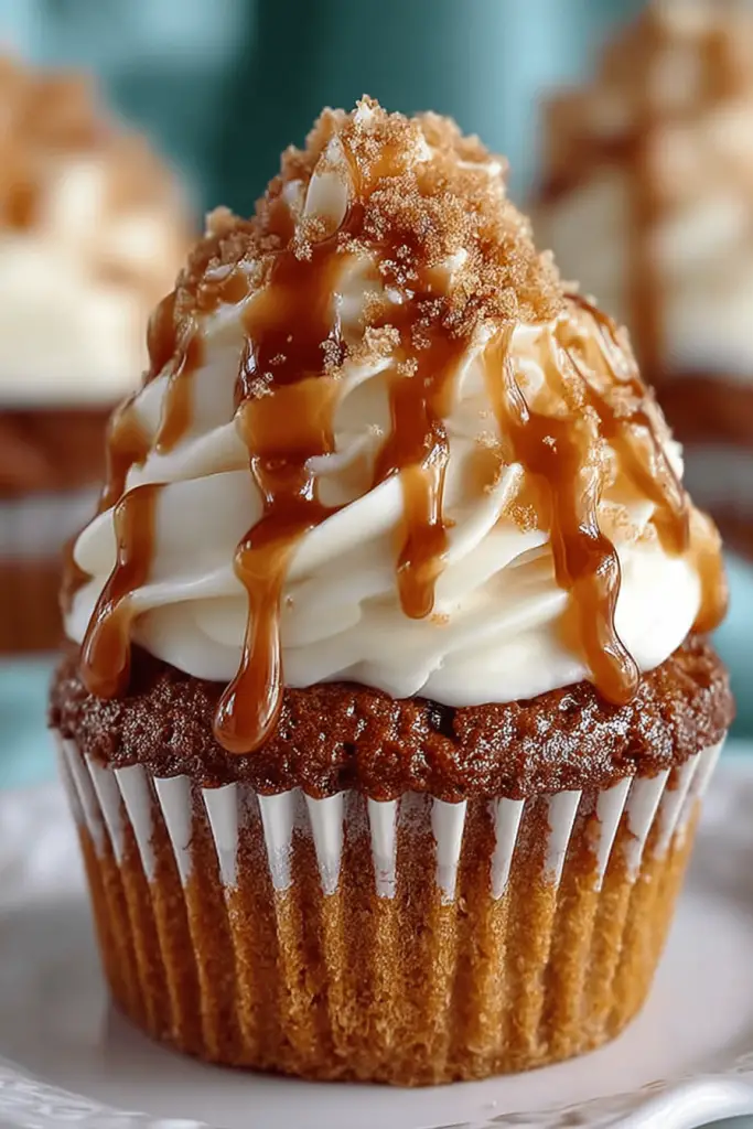 Pumpkin Caramel Cupcakes