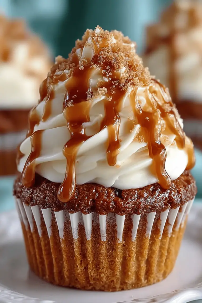 Pumpkin Caramel Cupcakes