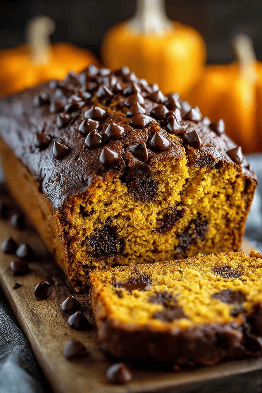 Pumpkin Chocolate Chip Bread