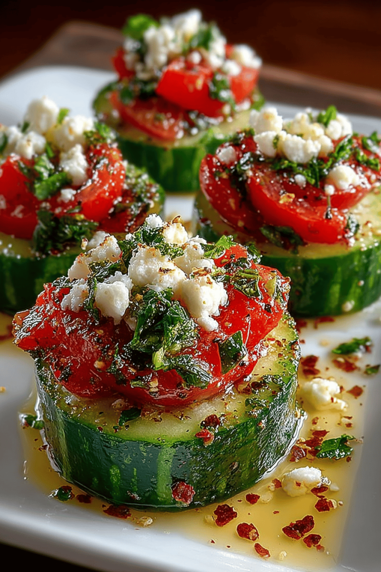 Quick Cucumber Tomato Salad Cups