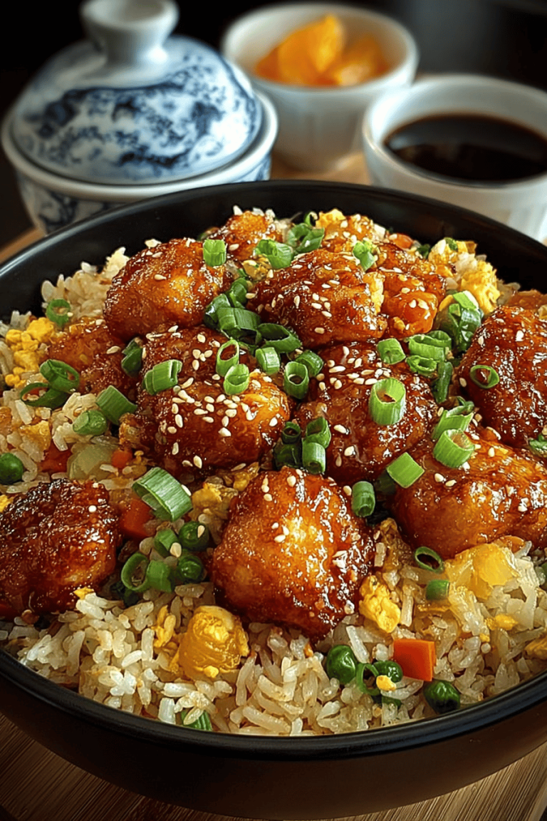 Quick & Delicious Orange Chicken Fried Rice
