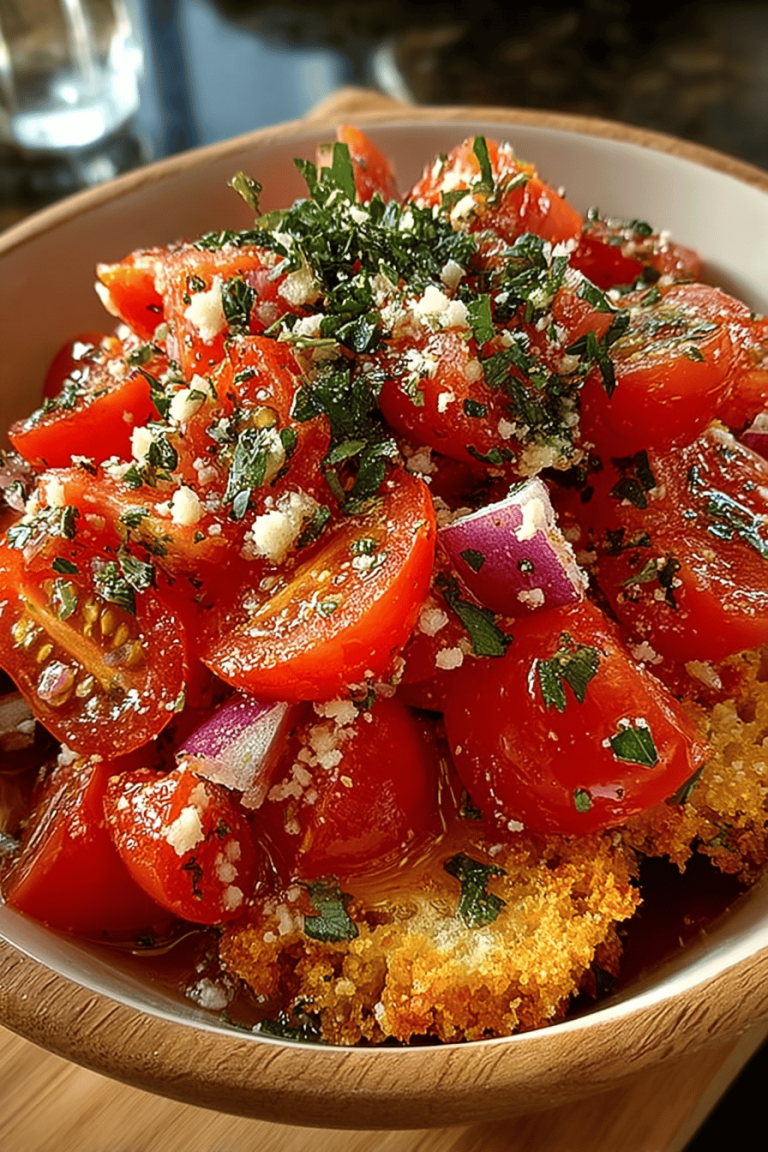 Quick and Easy Tomato Cracker Salad