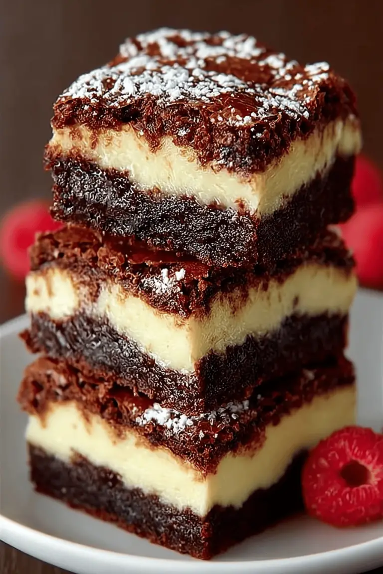 Raspberry Cream Cheese Brownies