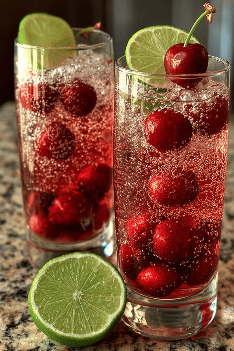 Refreshing Cherry Lime Sparkler Recipes
