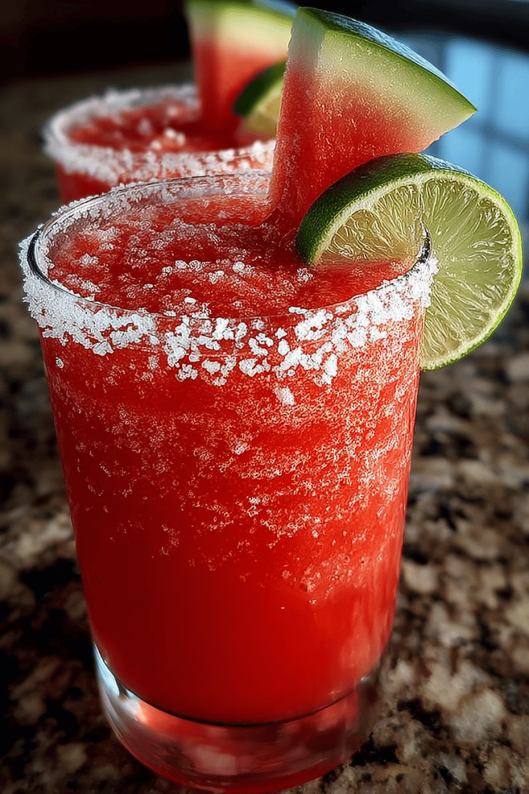 Refreshing Frozen Watermelon Margaritas