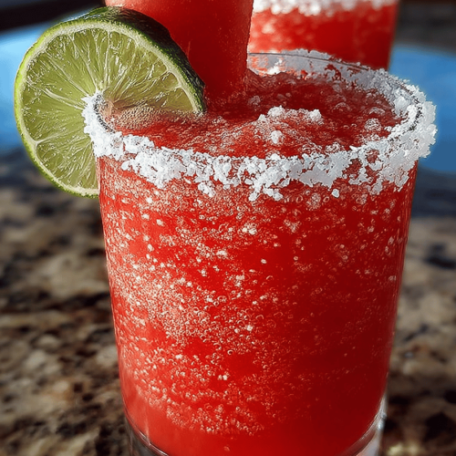 Refreshing Frozen Watermelon Margaritas