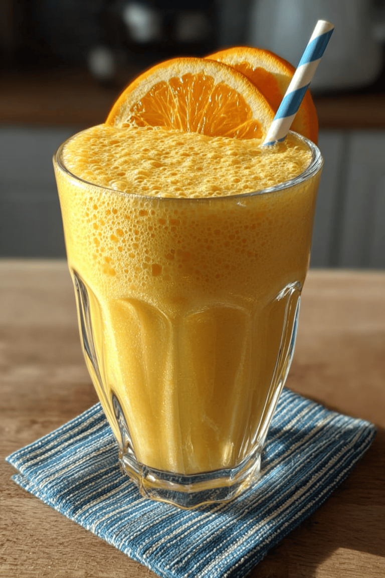Refreshing Orange Creamsicle Smoothie Delight
