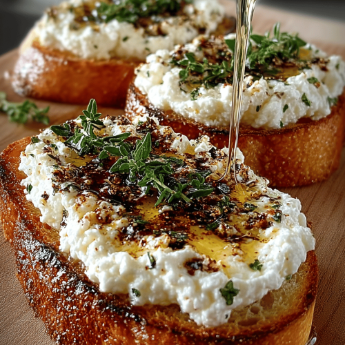 Ricotta Honey Bruschetta Delight