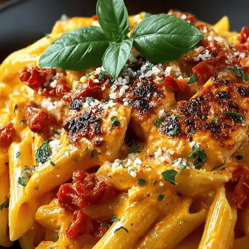 Roasted Pepper Chicken Penne