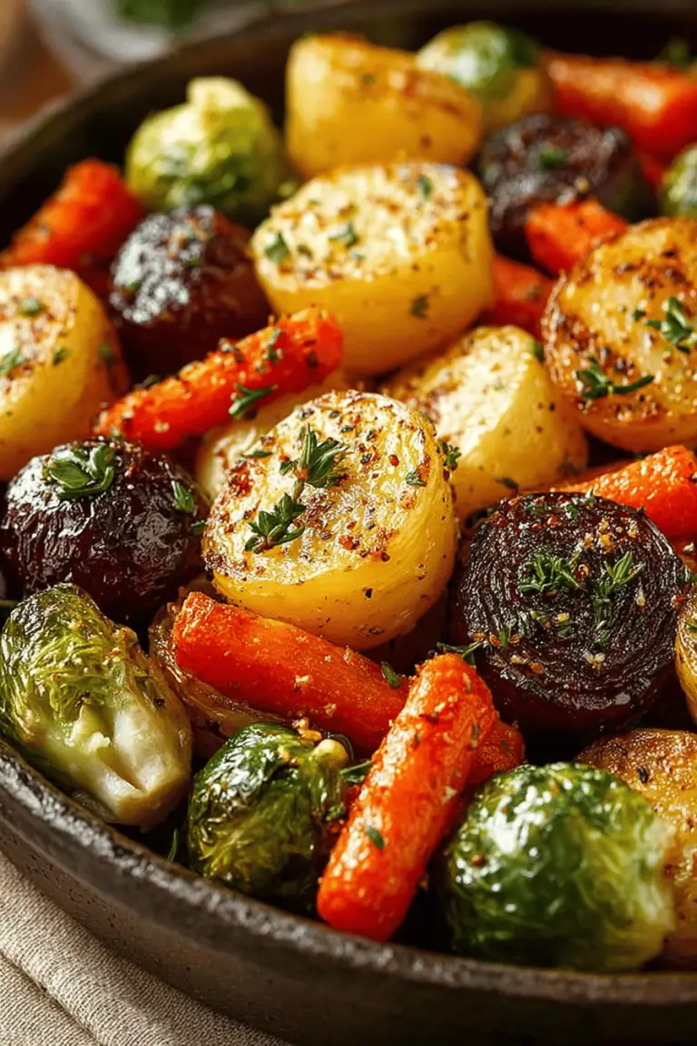 Roasted Root & Sprout Medley